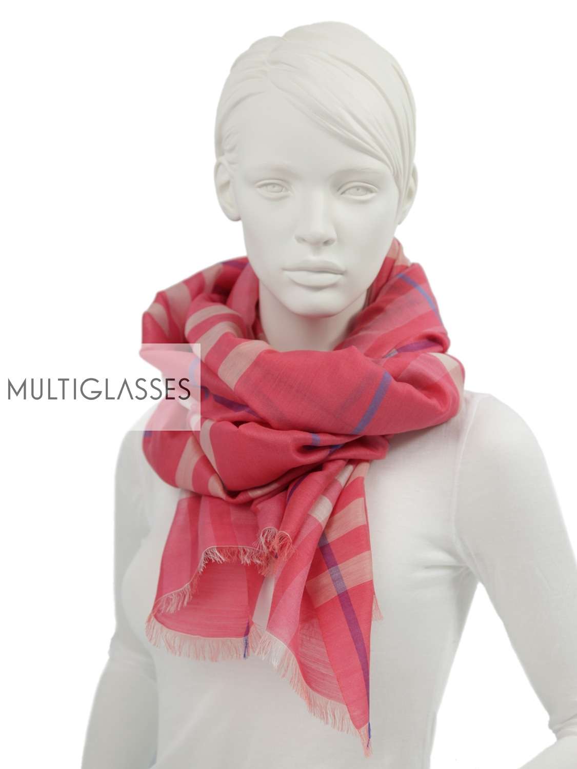 Купить Check Silk Scarf 