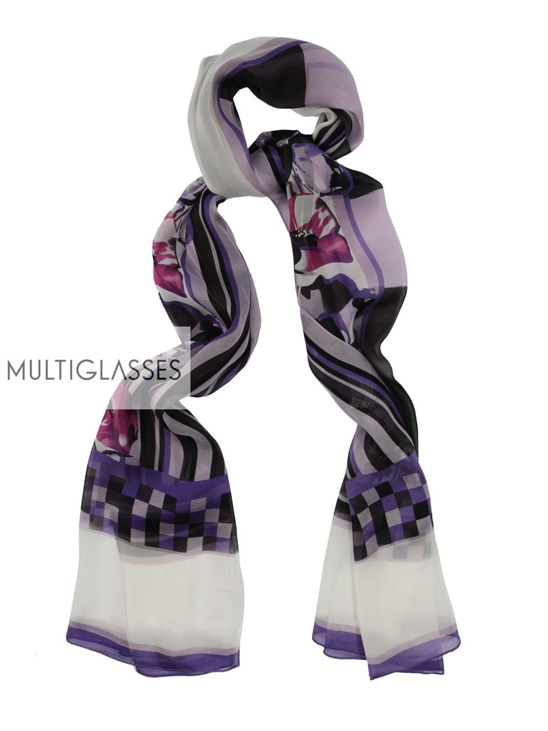 Купить Violet Flower Scarve 