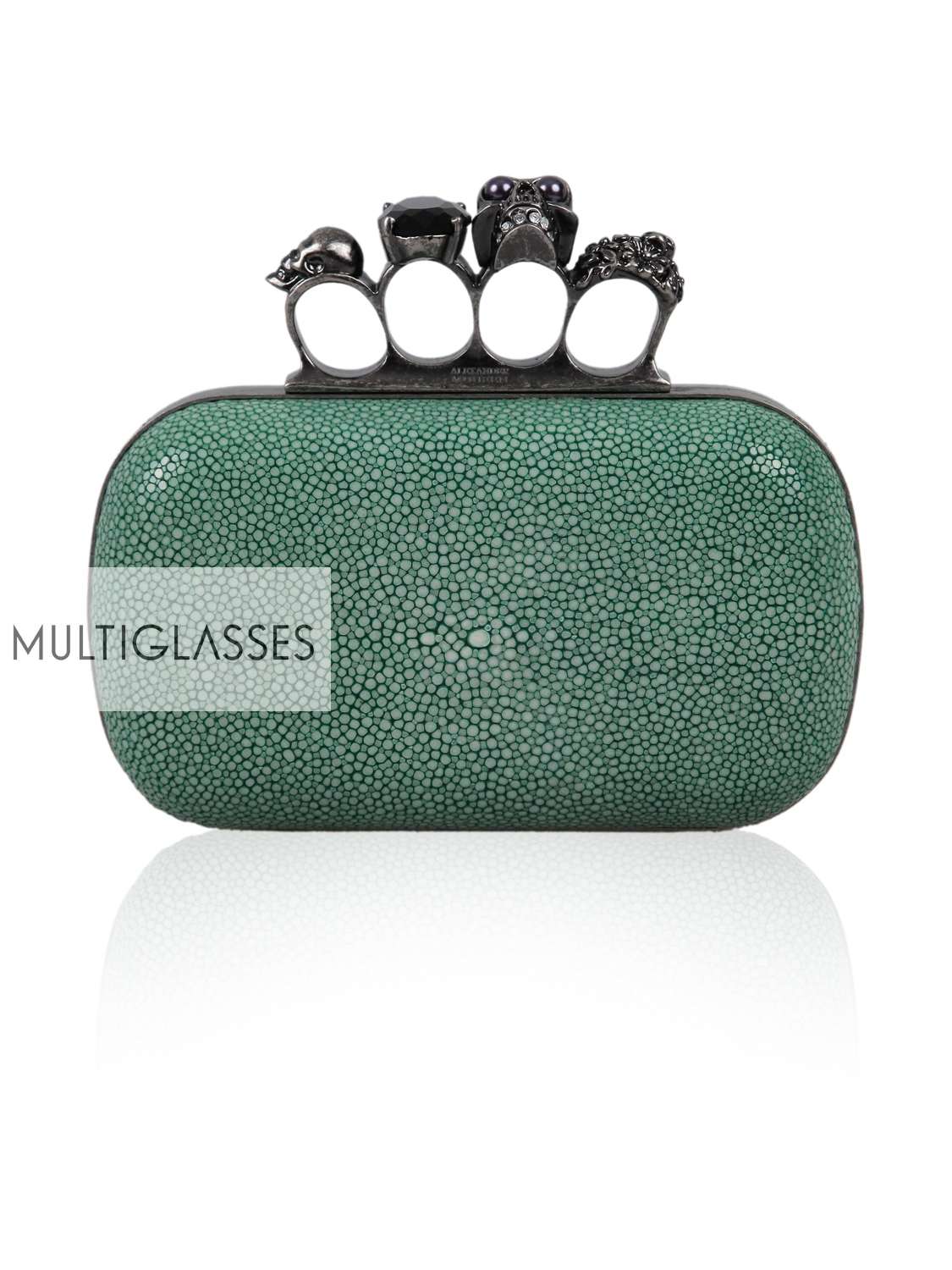 Купить Knuckle-duster stone clutch 