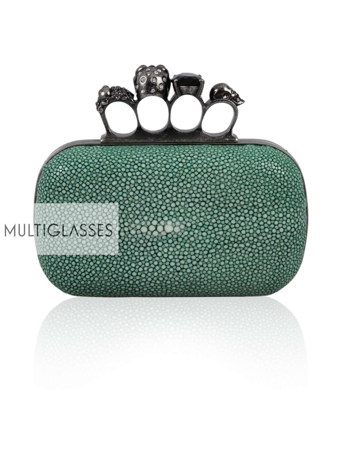 Купить Knuckle-duster stone clutch 