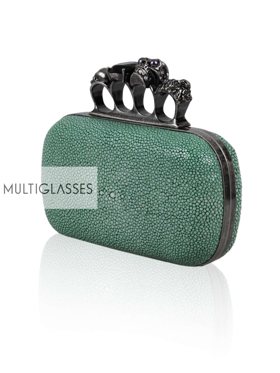 Купить Knuckle-duster stone clutch 