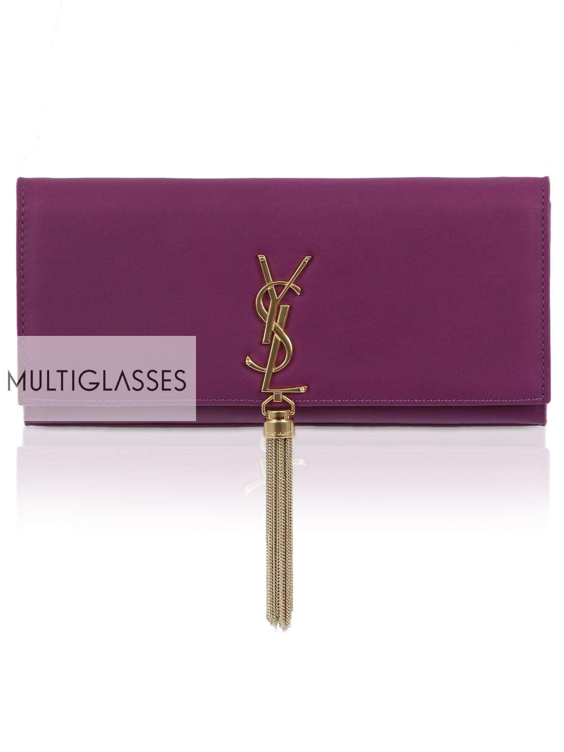 Купить CLASSIC MONOGRAM SAINT LAURENT TASSEL CLUTCH 