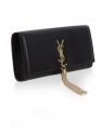 Купить CLASSIC MONOGRAM SAINT LAURENT TASSEL CLUTCH 