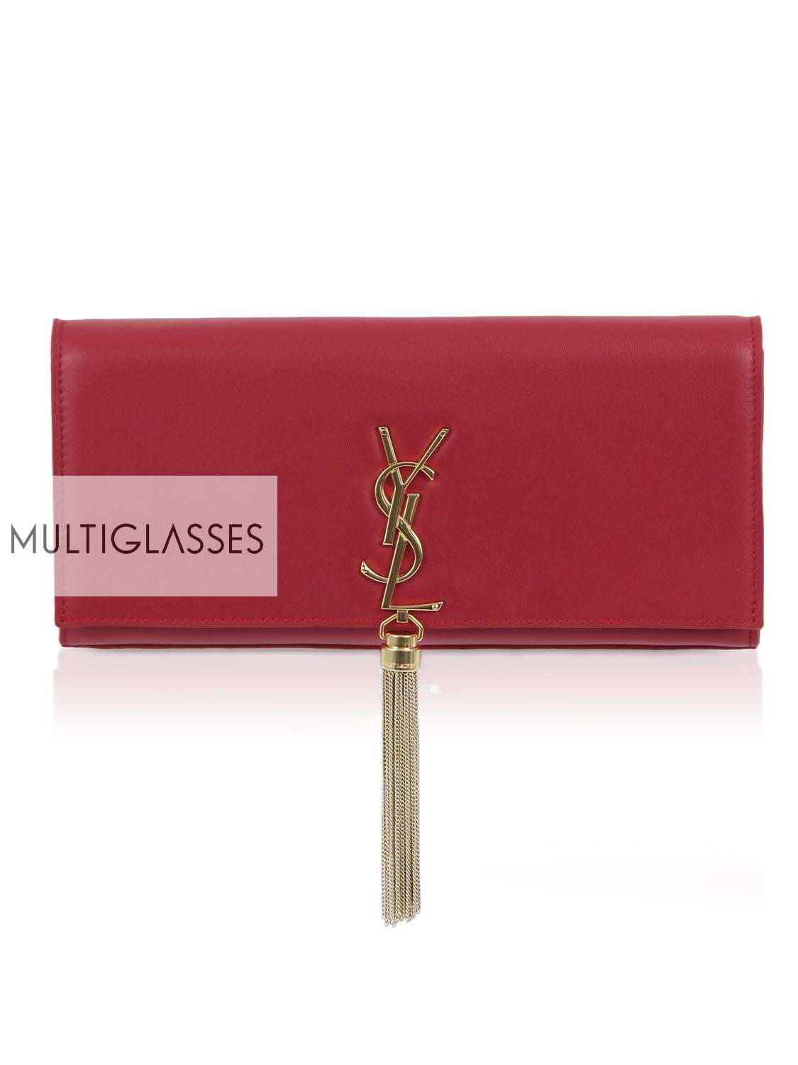 Купить CLASSIC MONOGRAM SAINT LAURENT TASSEL CLUTCH 