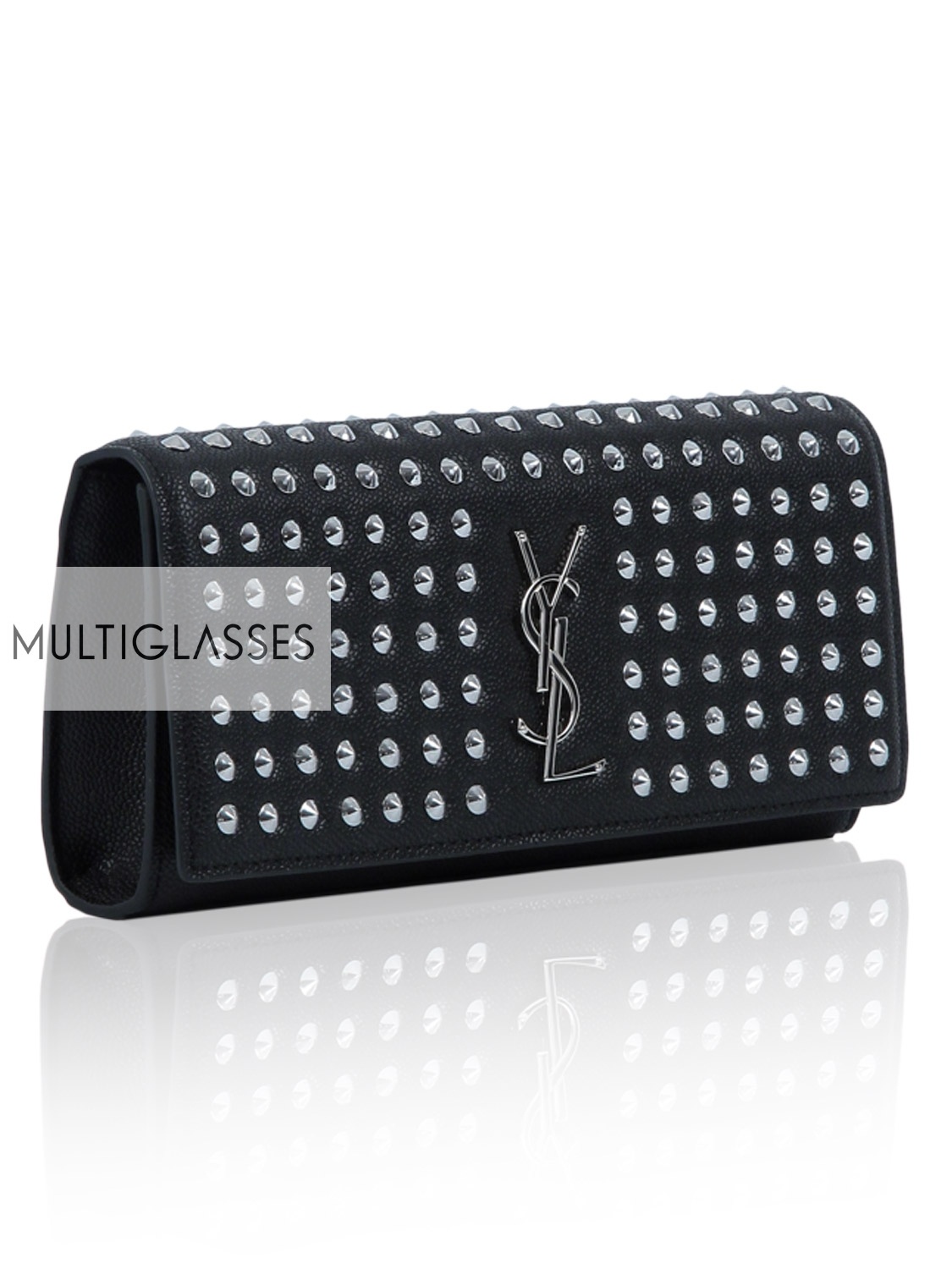 Купить STUDDED CLASSIC MONOGRAM SAINT LAURENT CLUTCH 