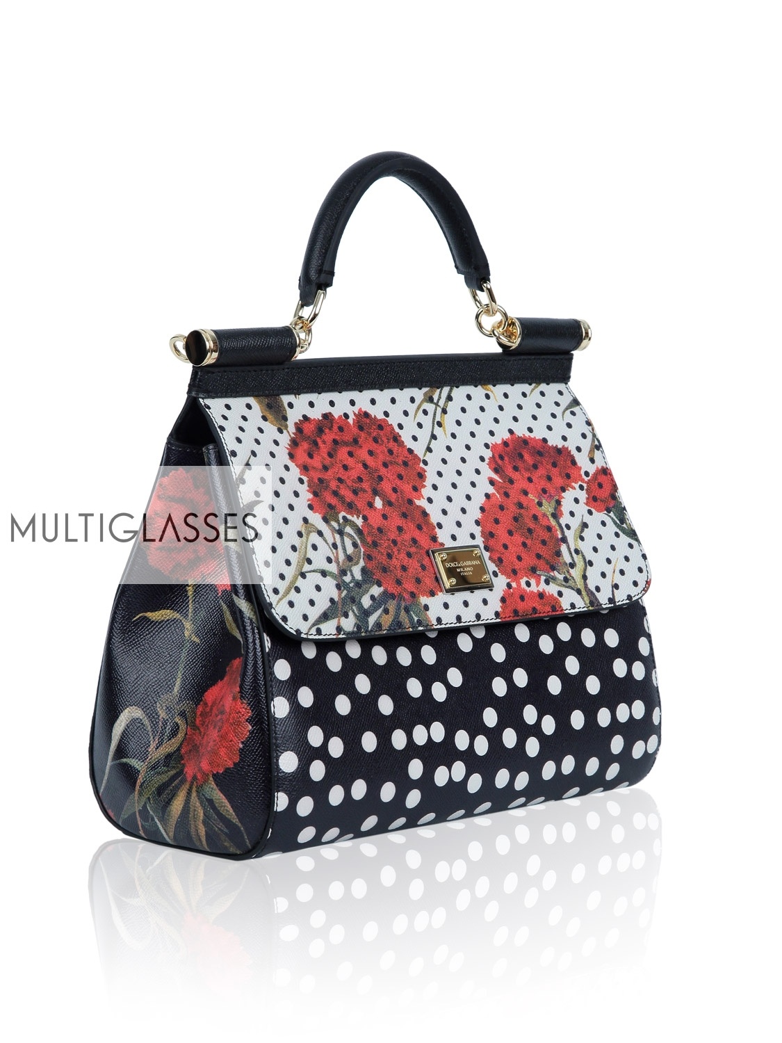 Купить Miss Sicily Polka Dot Bag 