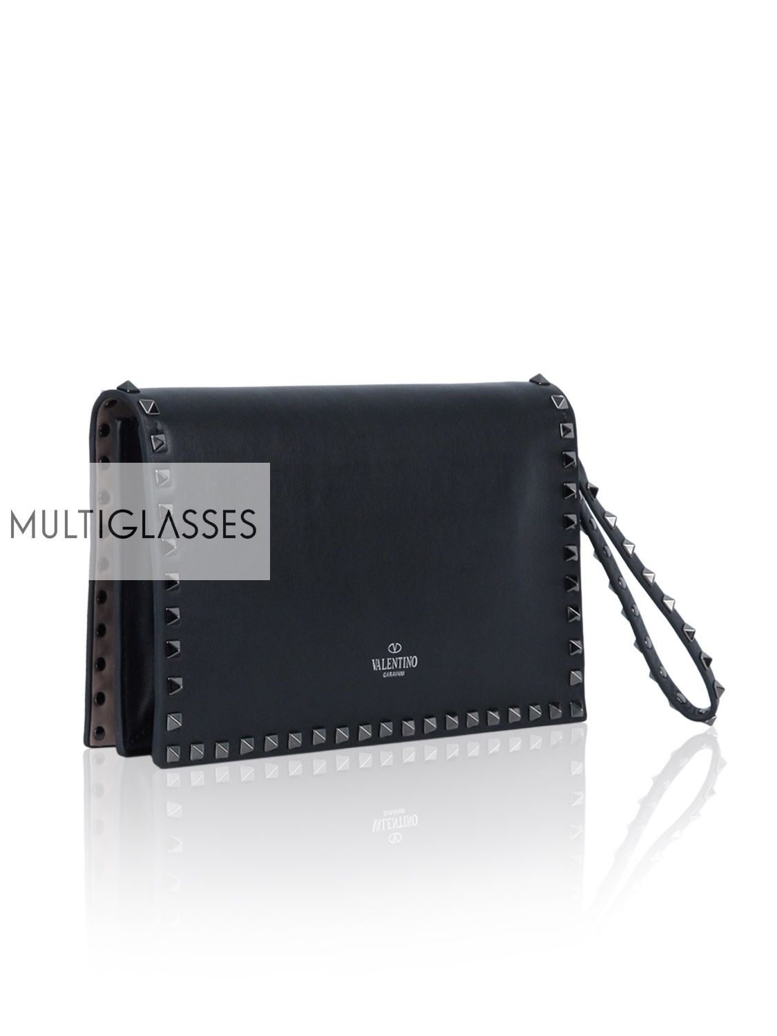 Купить Rockstud Leather Clutch 