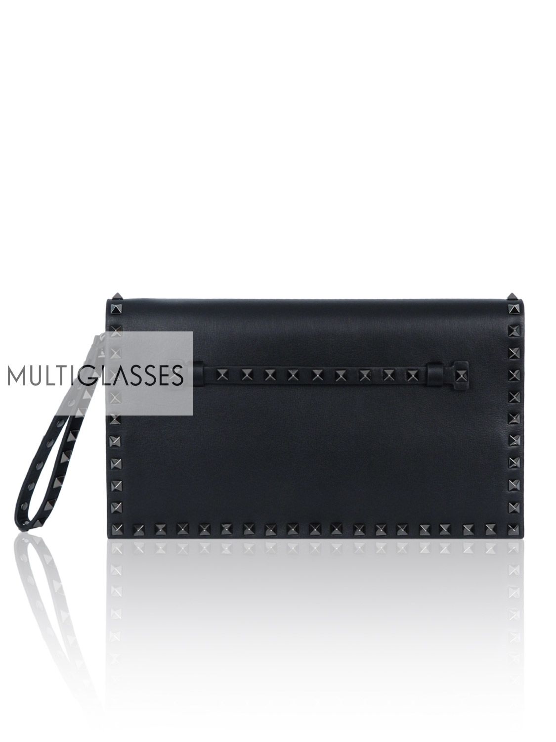 Купить Rockstud Leather Clutch 