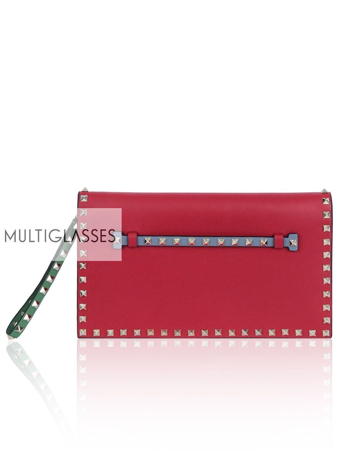 Купить Rockstud Leather Clutch 