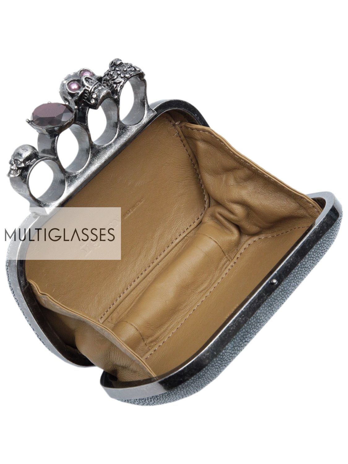 Купить Knuckle-duster stone clutch 