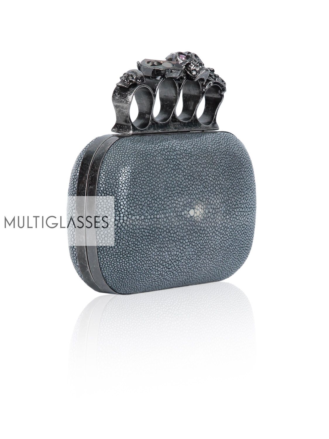 Купить Knuckle-duster stone clutch 