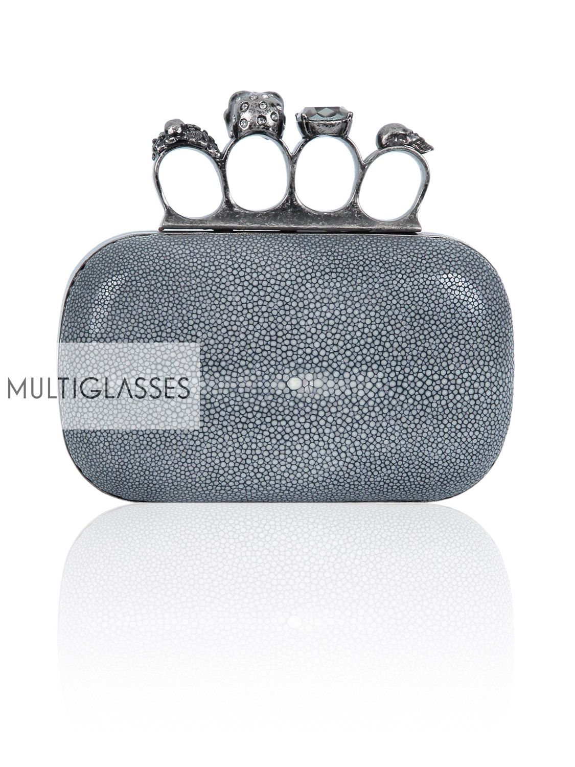 Купить Knuckle-duster stone clutch 