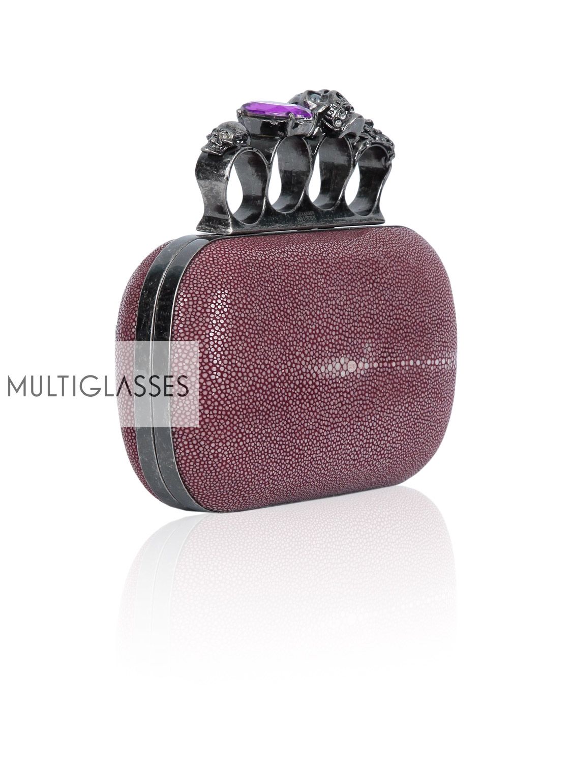 Купить Knuckle-duster stone clutch 