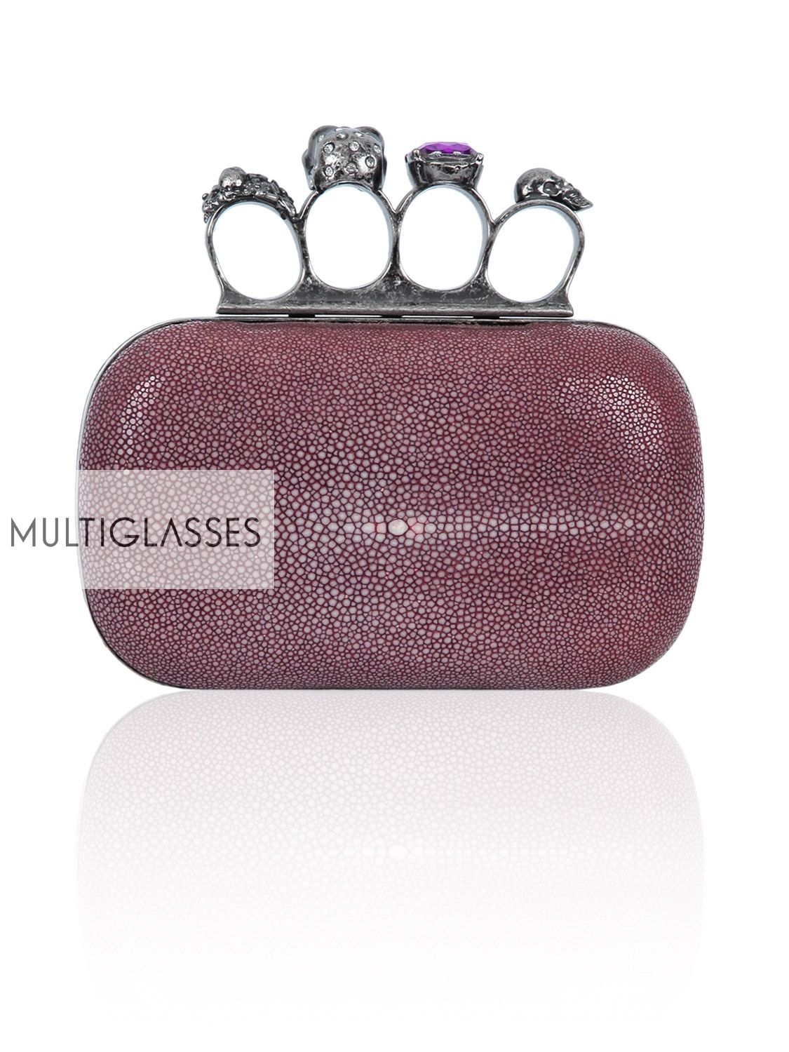 Купить Knuckle-duster stone clutch 