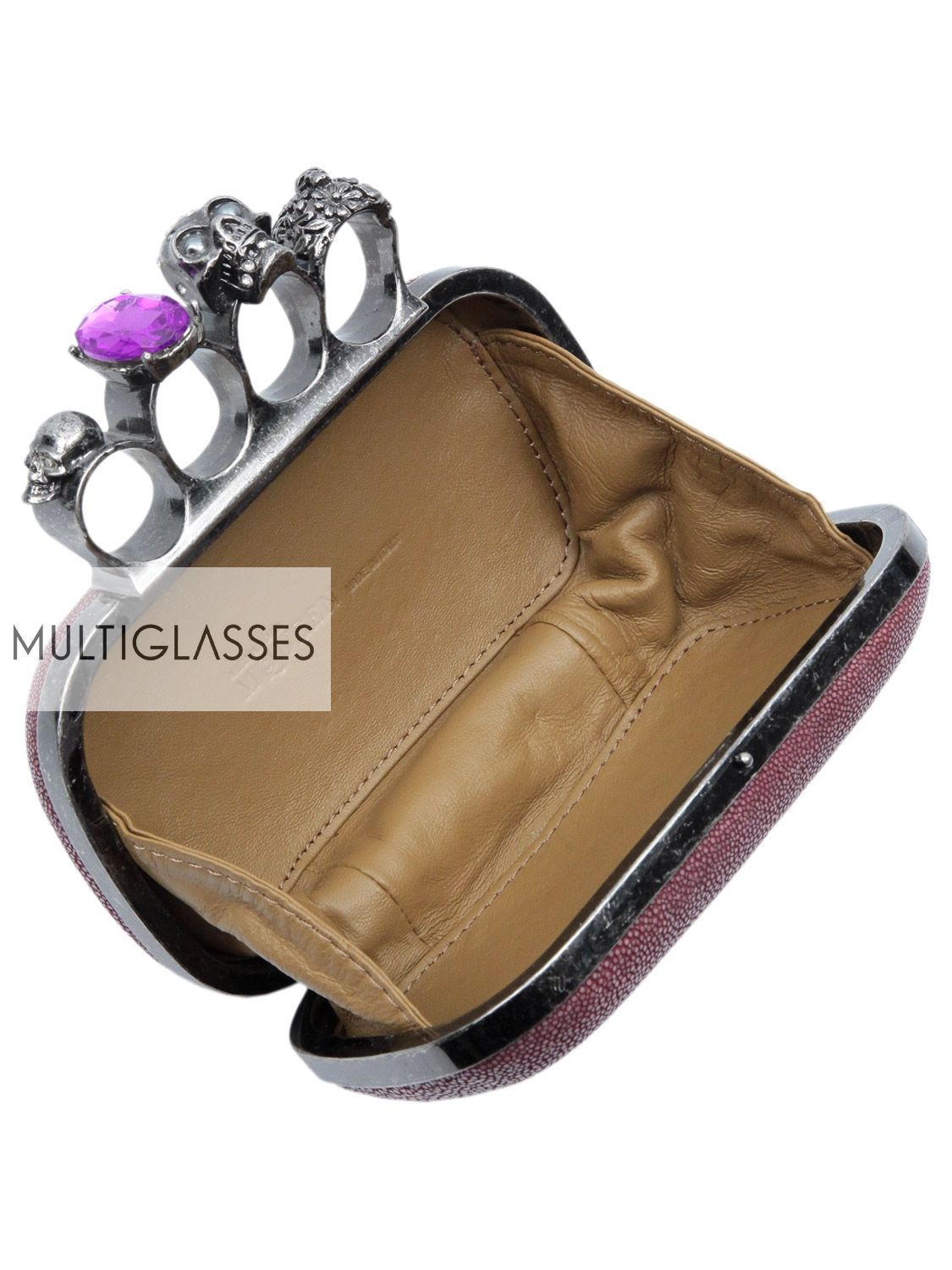 Купить Knuckle-duster stone clutch 