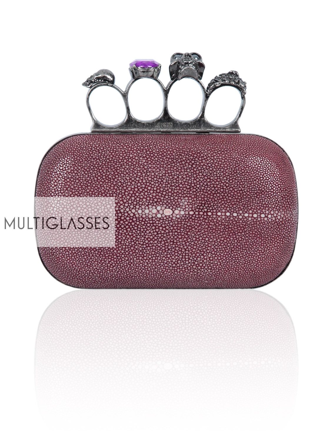 Купить Knuckle-duster stone clutch 