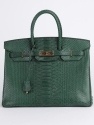 Купить Birkin 35 из кожи питона 