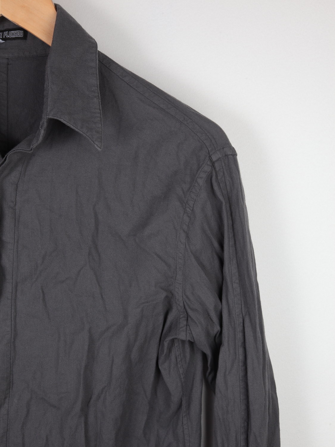 Купить Gray button up shirt 