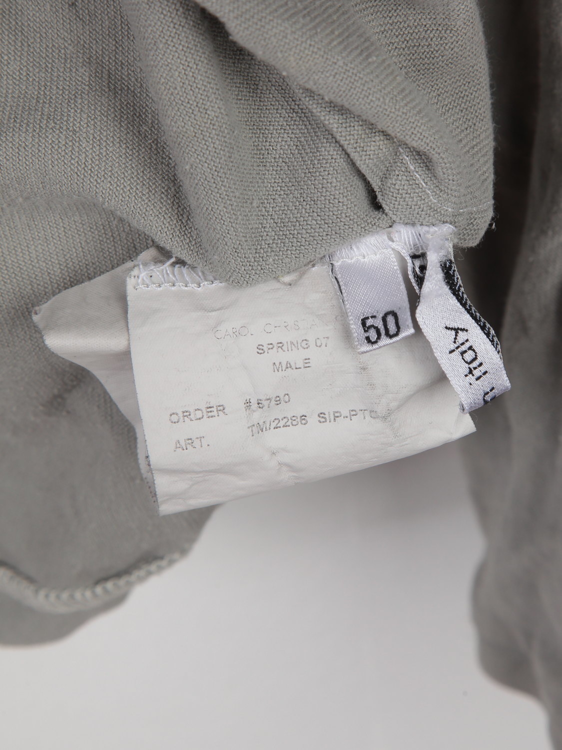 Купить Gray knitted cotton longsleeve 