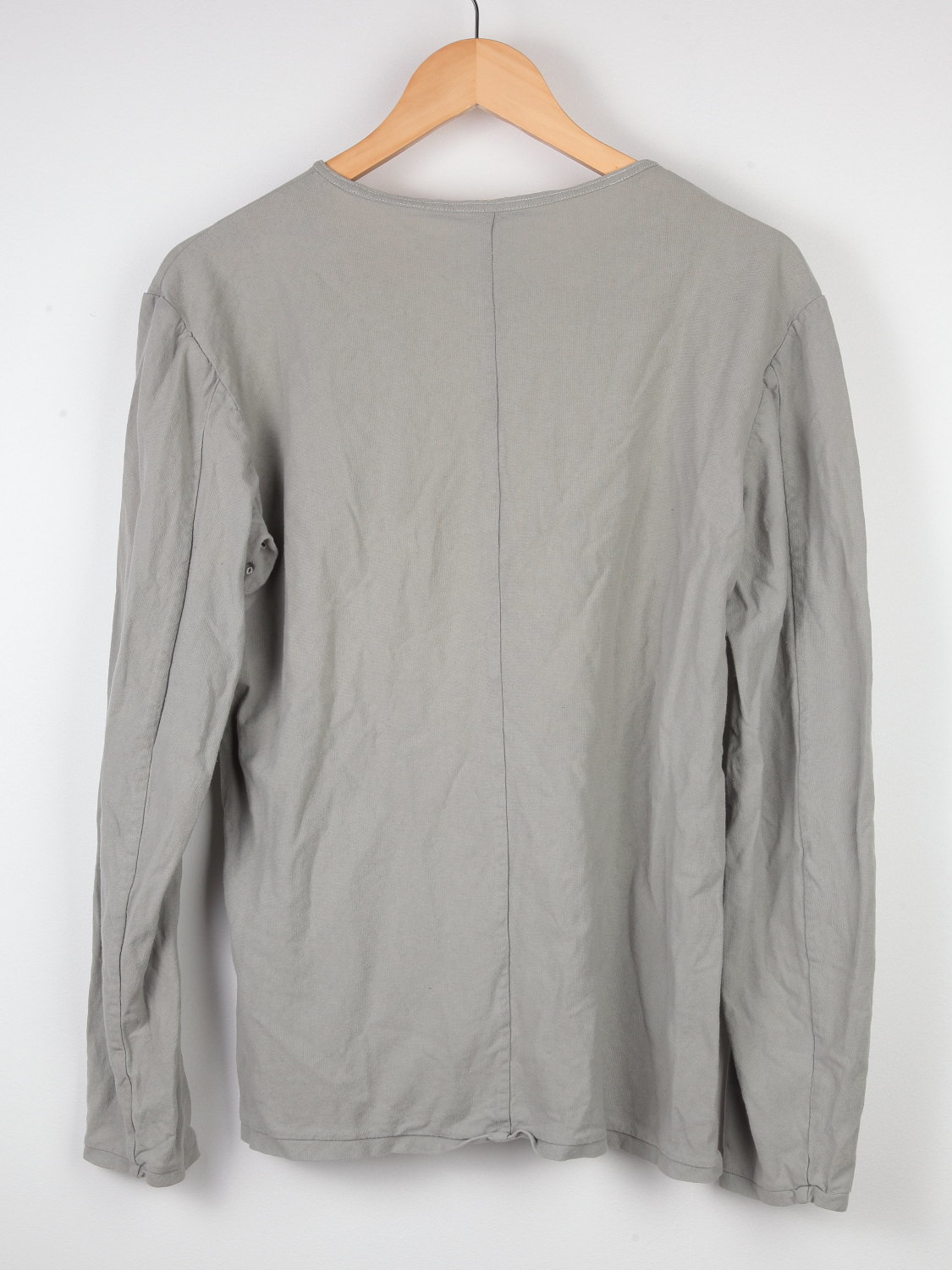 Купить Gray knitted cotton longsleeve 