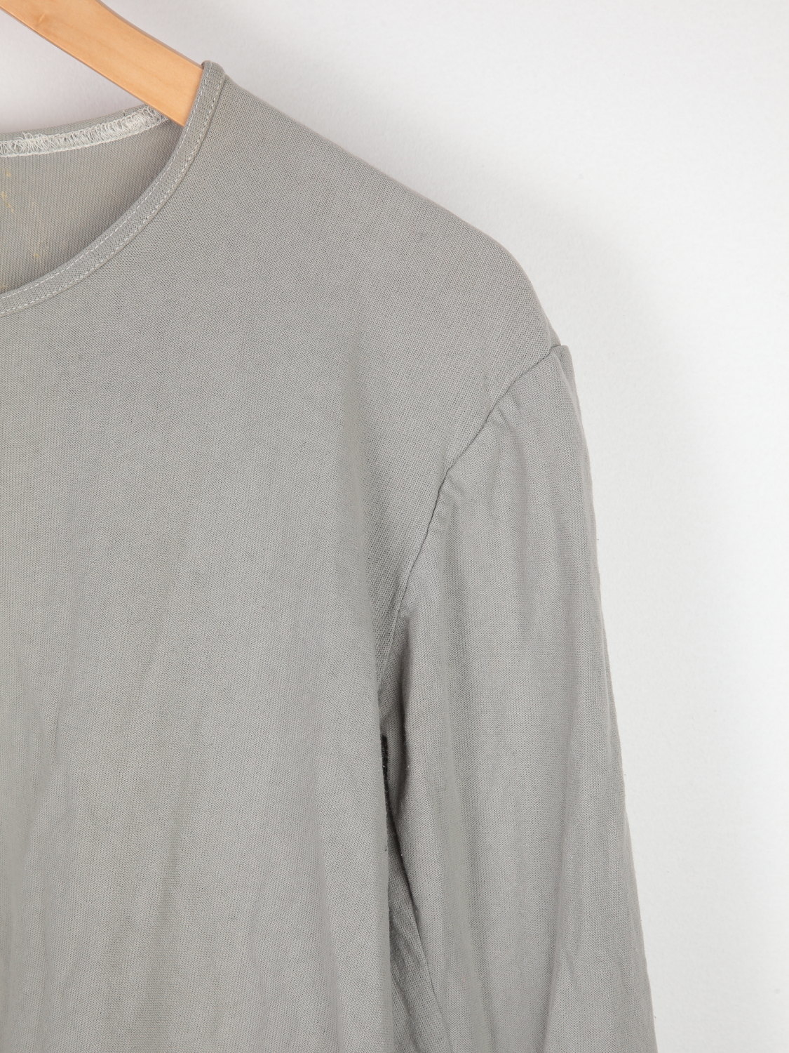 Купить Gray knitted cotton longsleeve 