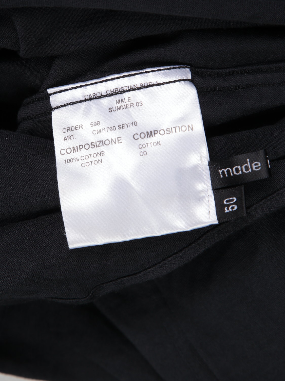 Купить Black Cotton Shirt 