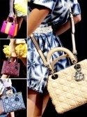 Звезды с Lady Dior Patent Large Bag