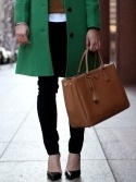 Звезды с Saffiano Leather Tote