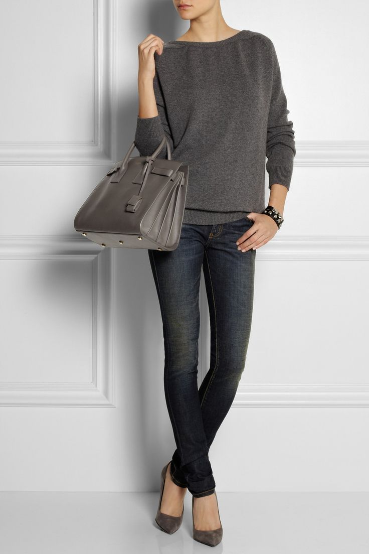 Звезды с Sac De Jour leather tote